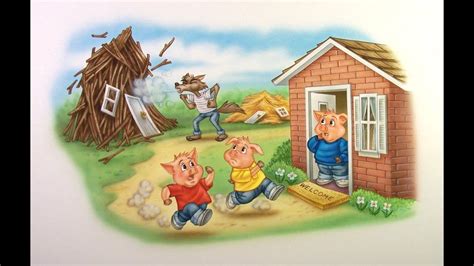  The Three Little Pigs:  Bir İtalyan Halk Hikayesinin Küçük Bir Domuz ve Çılgın Bir Kurtla İç İçe Geçmesi!